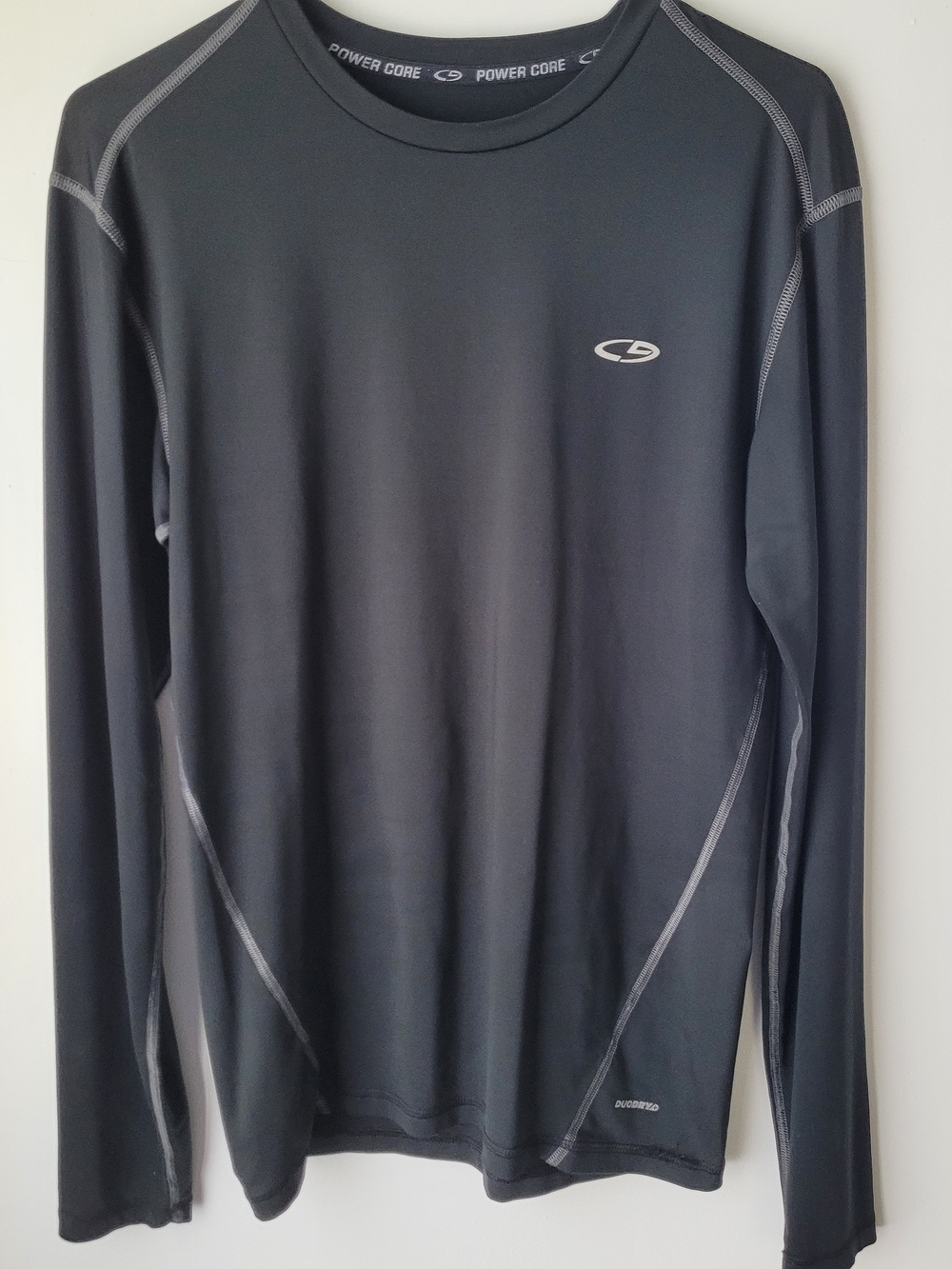 C9 by Champion Power Core Duo Dry Men Black Long-sleeve Athletic shirt Size M